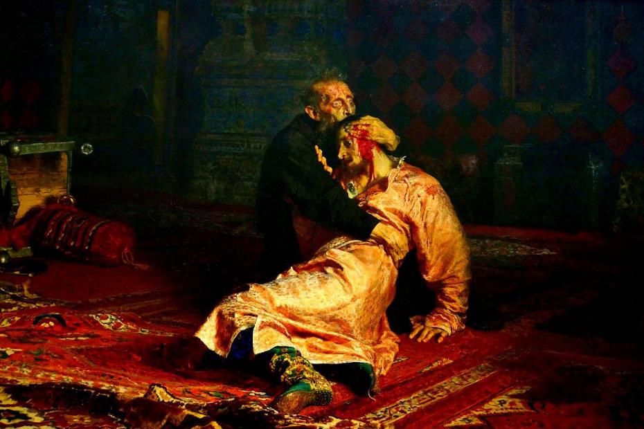 В Третьяковской галерее посетитель повредил картину Репина «Иван Грозный и сын его Иван»