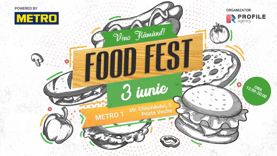 3 июня состоится масштабный фестиваль еды FoodFest. PoweredbyMetro. Приходить только голодным!