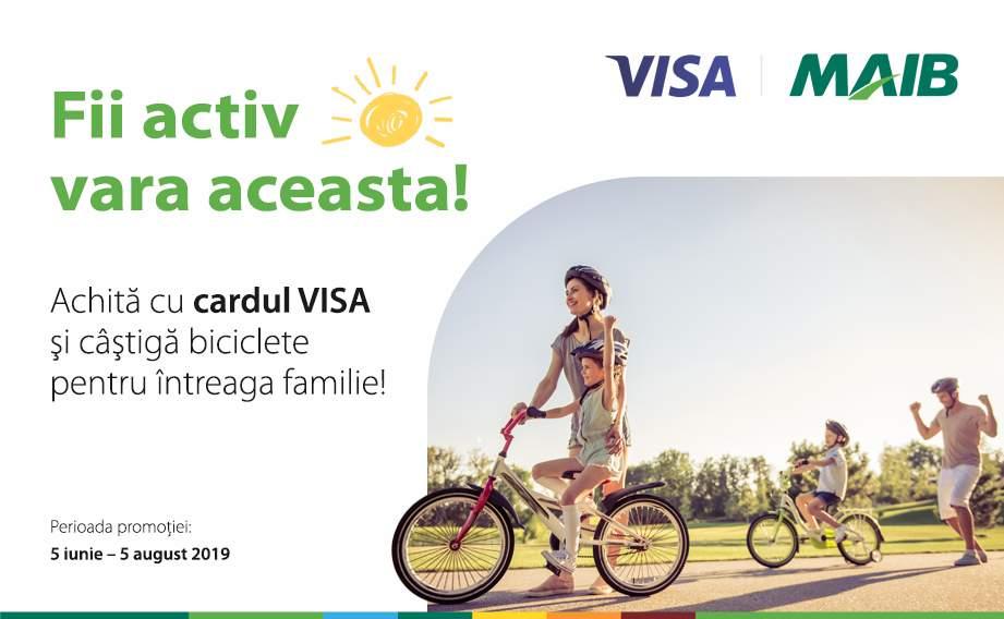 Акция от Moldova Agroindbank: Расплачивайтесь картой VISA и выйграйте велосипед! 