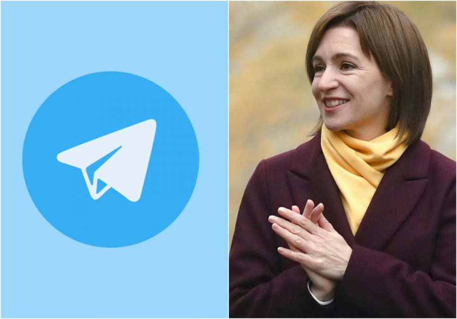 Телеграм-канал президента Майи Санду стал самым популярным в Молдове всего за 24 часа