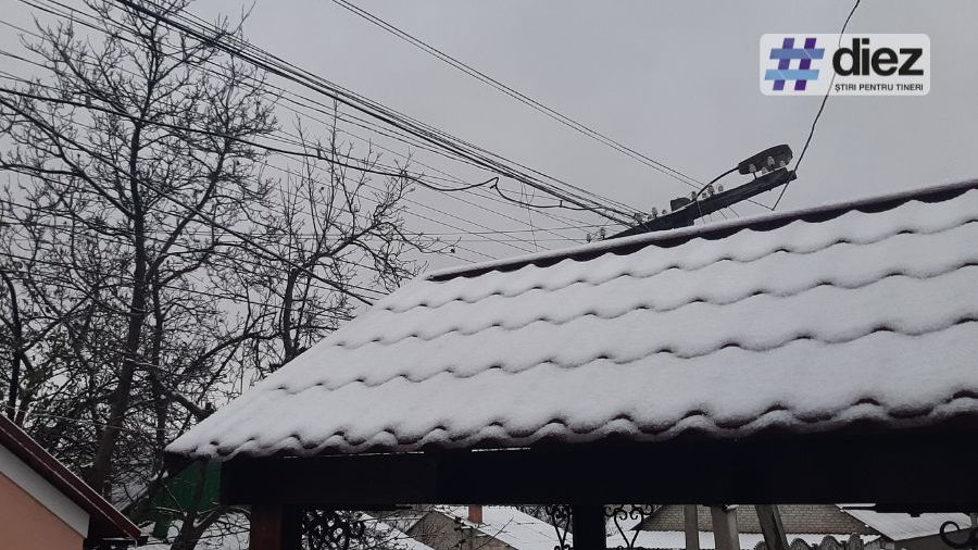 (фото) В центральной части Молдовы выпал первый снег в этом году