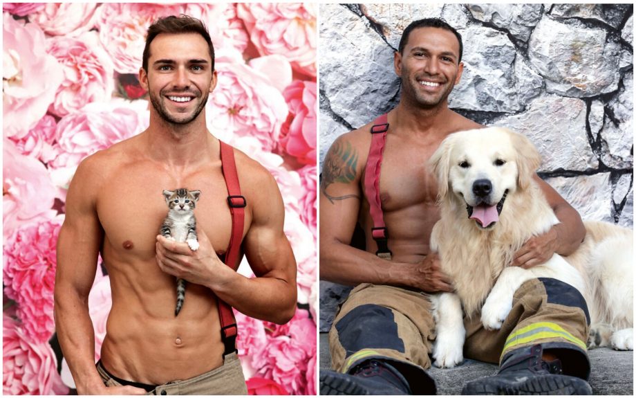 (фото) В Австралии пожарные вновь снялись с животными для календарей на 2023 год