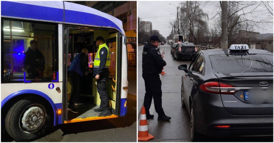 (фото) Полиция проверяет троллейбусы и такси. Шесть водителей лишились прав и 23 — номерных знаков