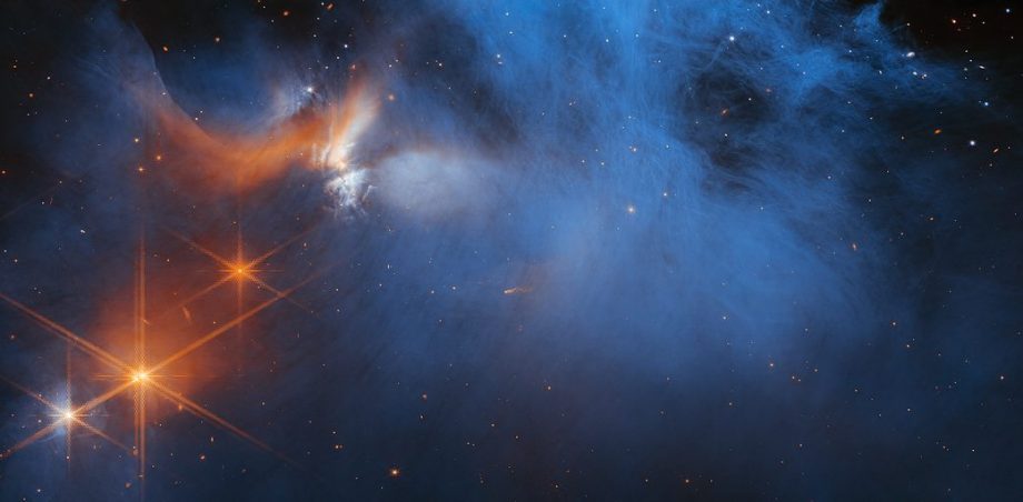 (фото) Телескоп «Джеймс Уэбб» передал изображение ледяного межзвездного облака