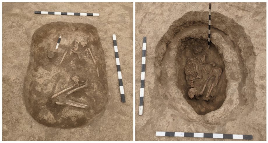 (фото) В Кагульском районе археологи обнаружили несколько погребальных комплексов времен бронзового века