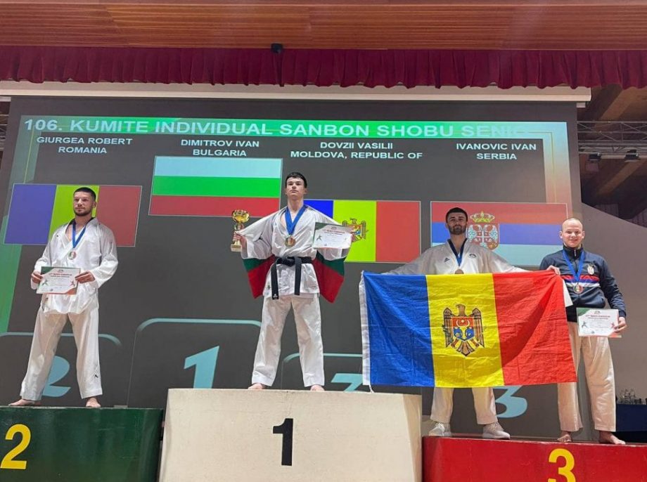 Сотрудник молдавской полиции завоевал бронзу на чемпионате Европы по карате