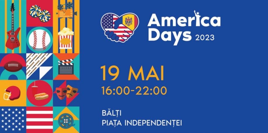 19 мая, в 16:00, в Бельцах, на площади Независимости состоится America Days 2023