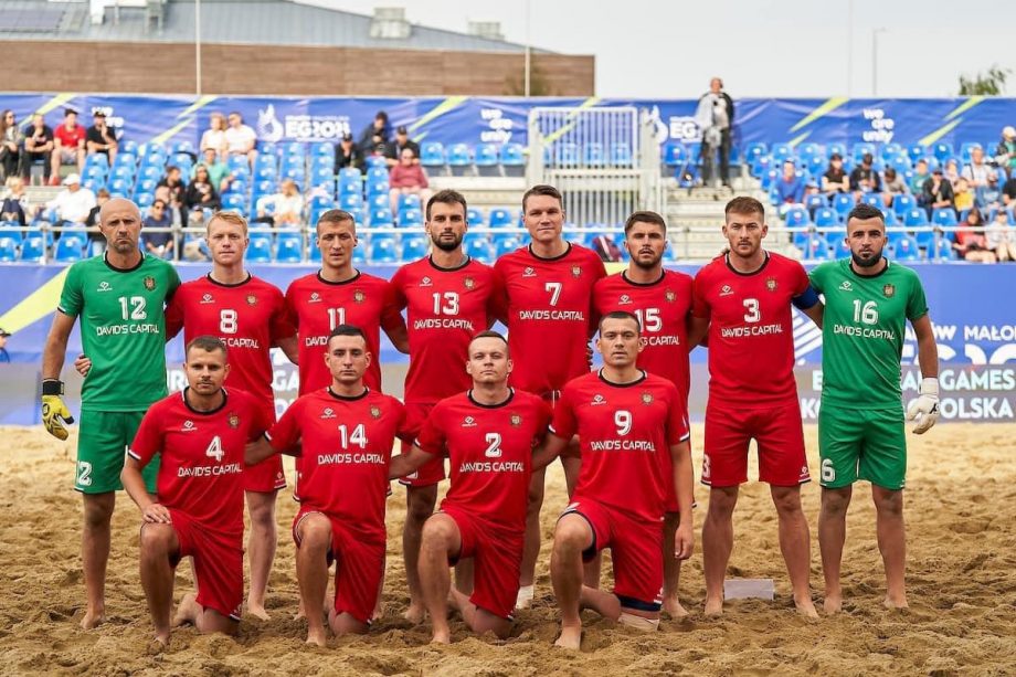 Сборная Молдовы по пляжному футболу заняла шестое место на Европейских играх в Польше