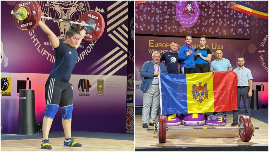 (фото) Молдавская тяжелоатлетка завоевала бронзу на чемпионате Европы