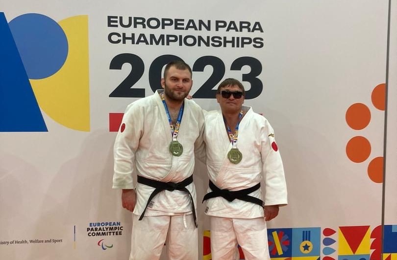 (фото) Молдавские дзюдоисты Олег Крецу и Ион Басок стали чемпионами Европы по парадзюдо