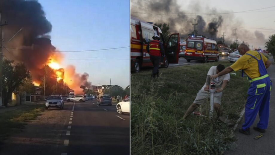 (видео) Взрыв на станции сжиженного газа в Румынии. По меньшей мере 57 человек получили ранения и один человек погиб
