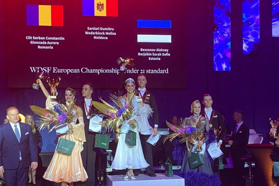 Пара молдавских танцоров получила звание чемпионов Европы U21 года по спортивным танцам в Польше
