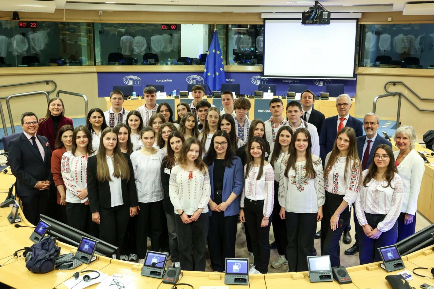 Award ceremony in the context of a school competition
