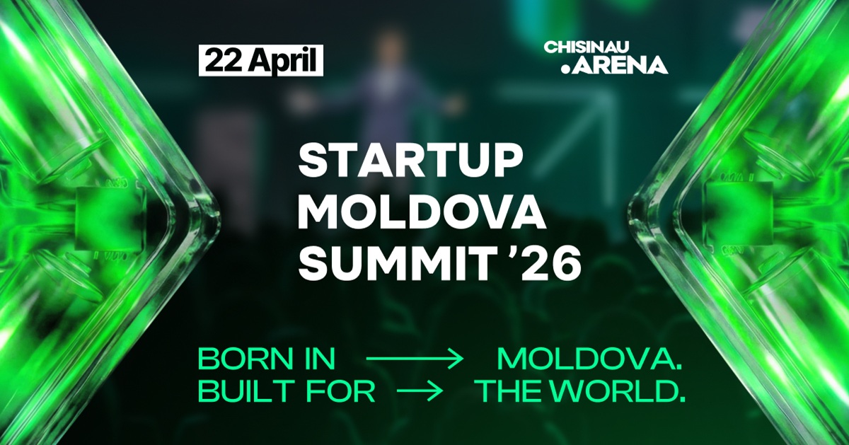 Startup Moldova Summit возвращается в 2026 году в самом масштабном формате за всю историю: 2 000 участников, 60 международных спикеров и призовой фонд в размере 1 миллиона долларов США